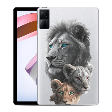Силиконовый чехол на Xiaomi RedMi Pad с принтом Львы
