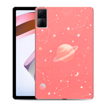 Силиконовый чехол на Xiaomi RedMi Pad с принтом Розовый космос