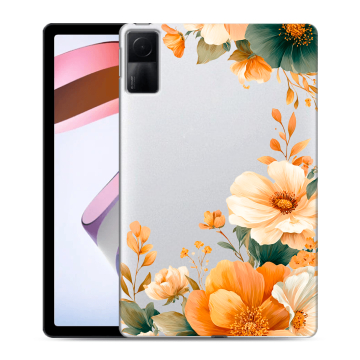 Силиконовый чехол на Xiaomi RedMi Pad с принтом Цветы принт