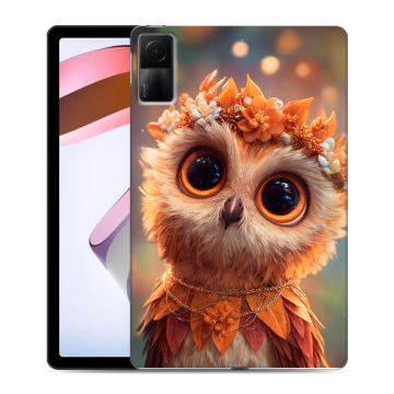 Силиконовый чехол на Xiaomi RedMi Pad с принтом Милая сова