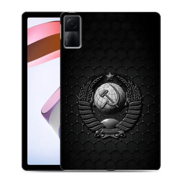 Силиконовый чехол на Xiaomi RedMi Pad с принтом Герб Флаг СССР Силиконовый чехол на Xiaomi RedMi Pad с принтом Герб Флаг СССР