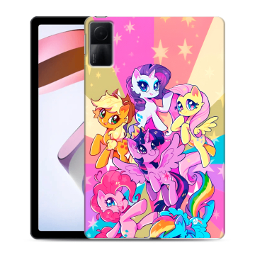 Силиконовый чехол на Xiaomi RedMi Pad с принтом My little pony Дружба чудо