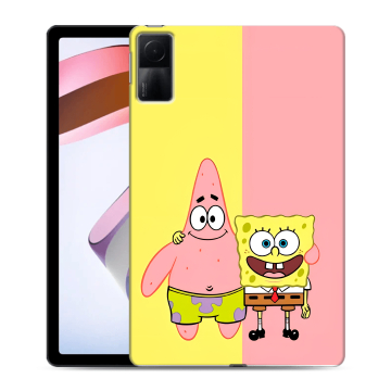 Силиконовый чехол на Xiaomi RedMi Pad с принтом Спанч боб Спанчбоб