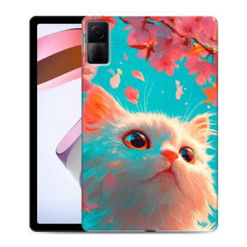 Силиконовый чехол на Xiaomi RedMi Pad с принтом Красивый кот