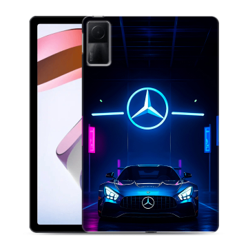 Силиконовый чехол на Xiaomi RedMi Pad с принтом Mercedes Мерседес