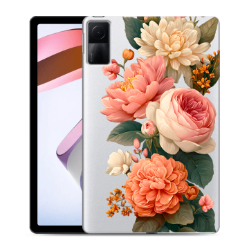 Силиконовый чехол на Xiaomi RedMi Pad с принтом цветы