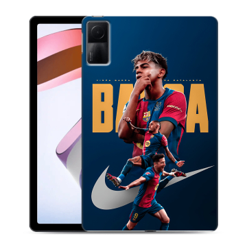 Силиконовый чехол на Xiaomi RedMi Pad с принтом Барселона Barca Yamal 