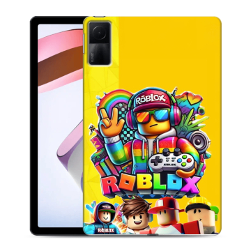Силиконовый чехол на Xiaomi RedMi Pad с принтом Roblox Роблокс