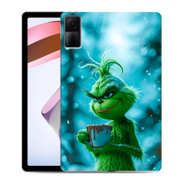 Силиконовый чехол на Xiaomi RedMi Pad с принтом Новый год гринч