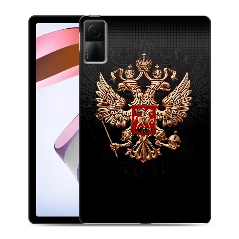 Силиконовый чехол на Xiaomi RedMi Pad с принтом Герб России Силиконовый чехол на Xiaomi RedMi Pad с принтом Герб России