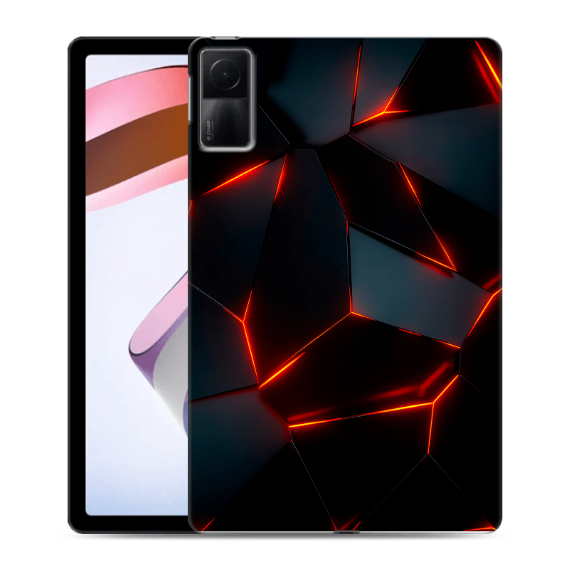 Силиконовый чехол на планшета Xiaomi RedMi Pad с принтом Яркие абстракции Силиконовый чехол на планшета Xiaomi RedMi Pad с принтом Яркие абстракции