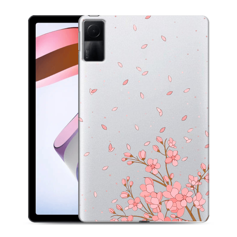 Силиконовый противоударный чехол на Xiaomi RedMi Pad с принтом Ветка сакуры Силиконовый противоударный чехол на Xiaomi RedMi Pad с принтом Ветка сакуры