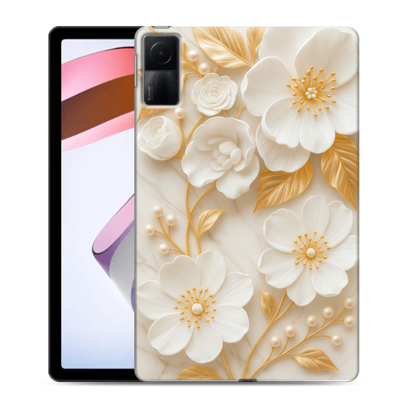 Силиконовый чехол на Xiaomi RedMi Pad с принтом Цветы Силиконовый чехол на Xiaomi RedMi Pad с принтом Цветы