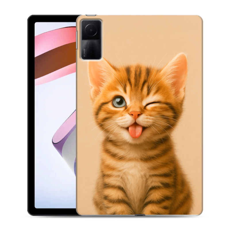 Силиконовый чехол на Xiaomi RedMi Pad с принтом котенок Силиконовый чехол на Xiaomi RedMi Pad с принтом котенок