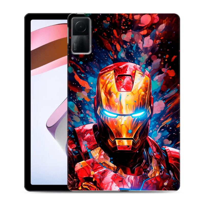 Силиконовый противоударный чехол на Xiaomi RedMi Pad с принтом Железный человек Ironman Силиконовый противоударный чехол на Xiaomi RedMi Pad с принтом Железный человек Ironman
