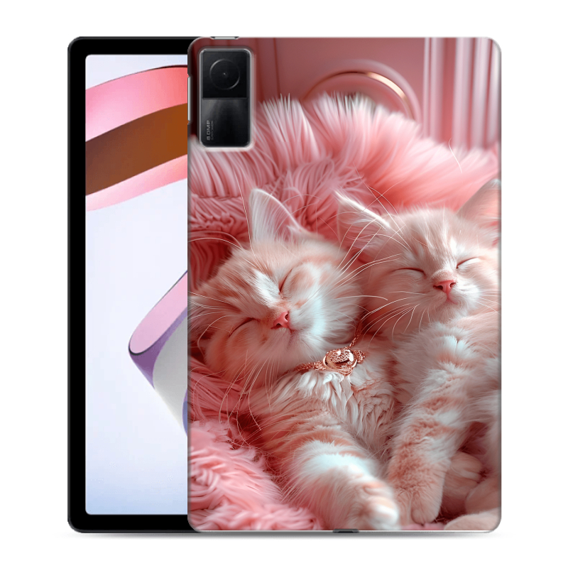 Силиконовый противоударный чехол на Xiaomi RedMi Pad с принтом котята котики Силиконовый противоударный чехол на Xiaomi RedMi Pad с принтом котята котики