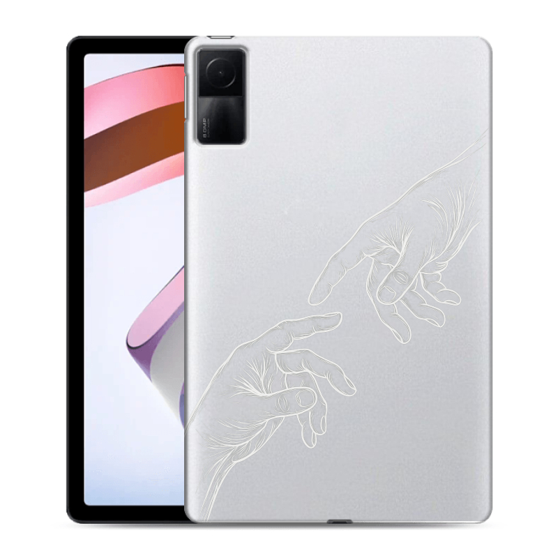 Силиконовый противоударный чехол на Xiaomi RedMi Pad с принтом Сотворение мира Силиконовый противоударный чехол на Xiaomi RedMi Pad с принтом Сотворение мира