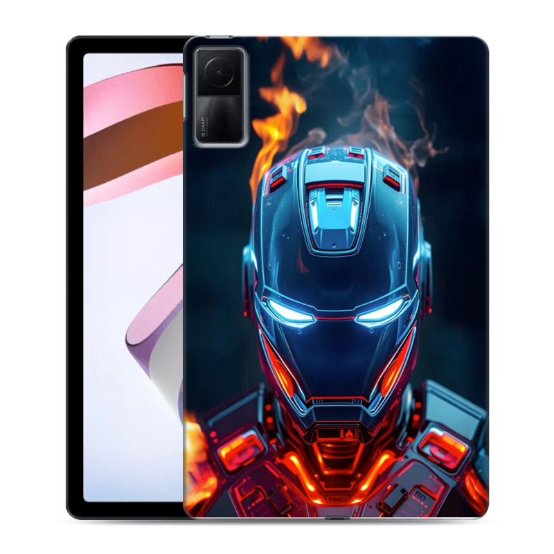 Силиконовый противоударный чехол на Xiaomi RedMi Pad с принтом IronMan Железный человек Силиконовый противоударный чехол на Xiaomi RedMi Pad с принтом IronMan Железный человек