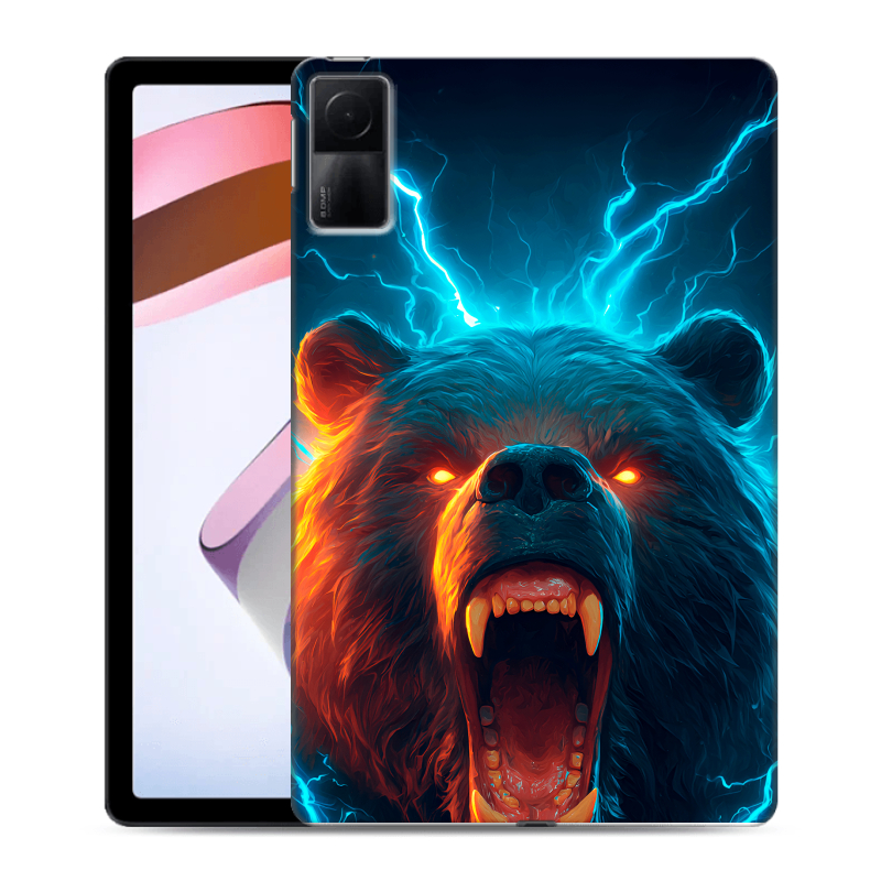 Силиконовый чехол на Xiaomi RedMi Pad с принтом Медведь Силиконовый чехол на Xiaomi RedMi Pad с принтом Медведь