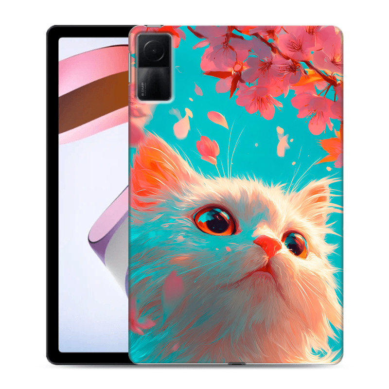 Силиконовый противоударный чехол на Xiaomi RedMi Pad с принтом Красивый кот Силиконовый противоударный чехол на Xiaomi RedMi Pad с принтом Красивый кот