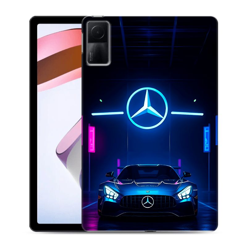 Силиконовый чехол на Xiaomi RedMi Pad с принтом Mercedes Мерседес Силиконовый чехол на Xiaomi RedMi Pad с принтом Mercedes Мерседес
