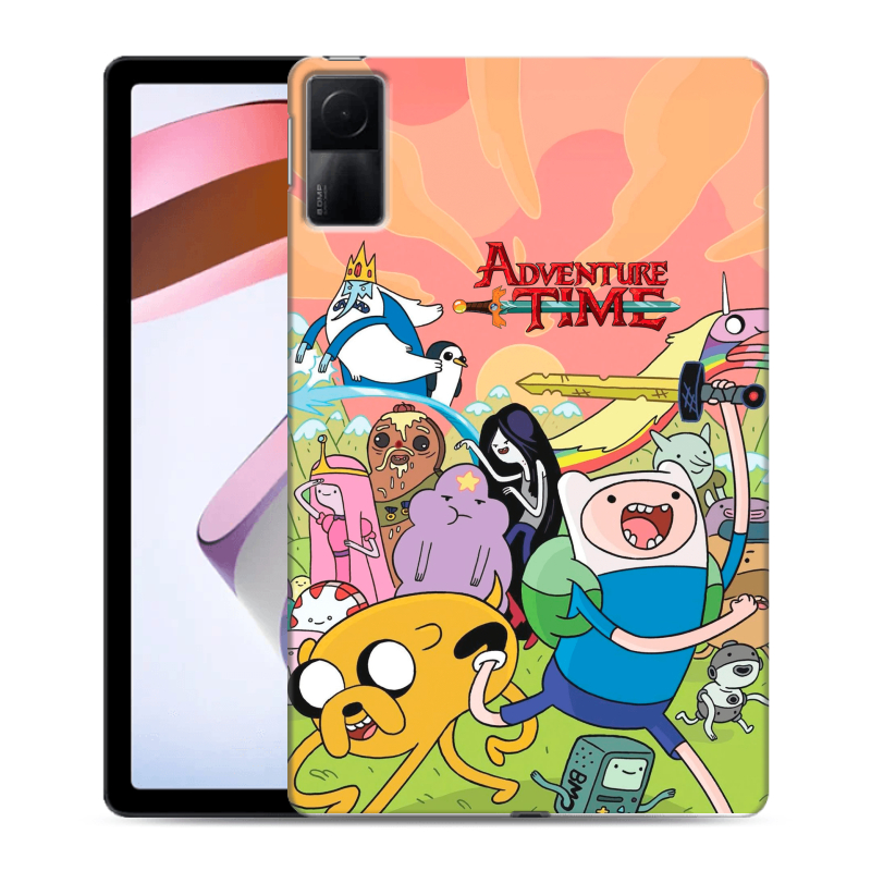 Силиконовый противоударный чехол на Xiaomi RedMi Pad с принтом Adventure time Время приключений Силиконовый противоударный чехол на Xiaomi RedMi Pad с принтом Adventure time Время приключений
