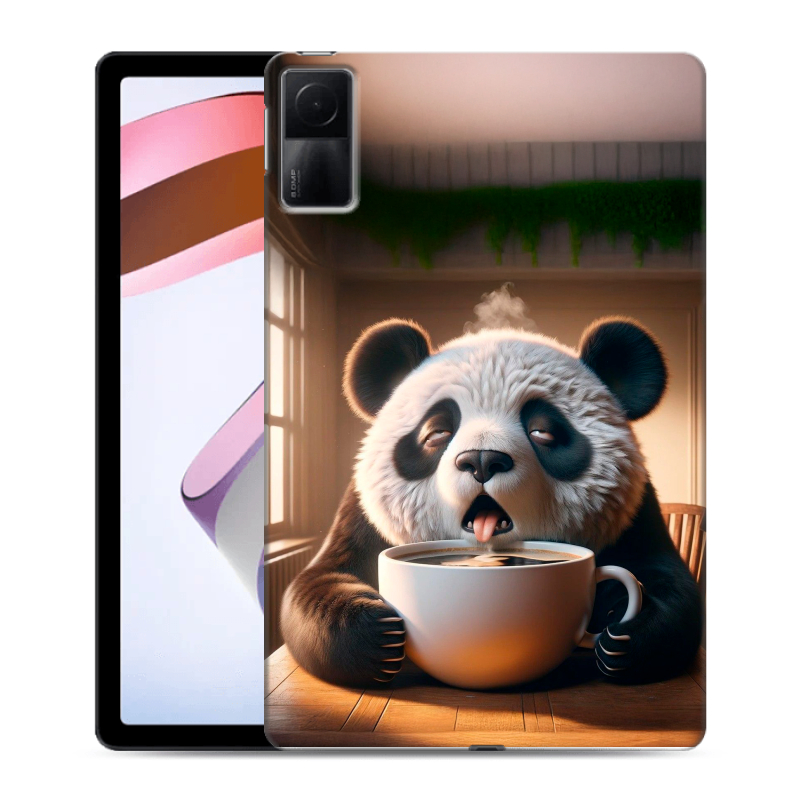 Силиконовый чехол на Xiaomi RedMi Pad с принтом смешная панда Силиконовый чехол на Xiaomi RedMi Pad с принтом смешная панда