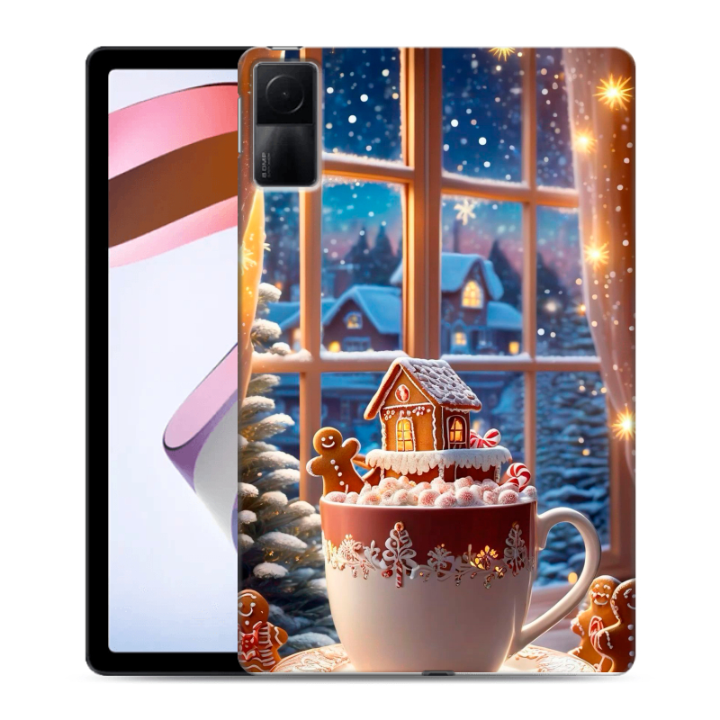 Силиконовый чехол на Xiaomi RedMi Pad с принтом Новый год Силиконовый чехол на Xiaomi RedMi Pad с принтом Новый год