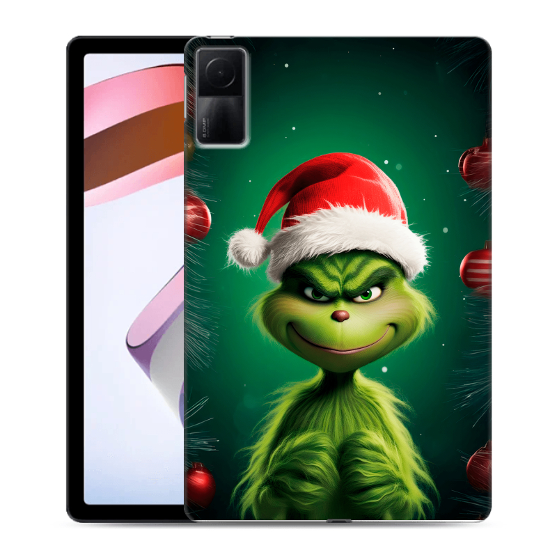 Силиконовый чехол на Xiaomi RedMi Pad с принтом Гринч Новый год Рождество Силиконовый чехол на Xiaomi RedMi Pad с принтом Гринч Новый год Рождество