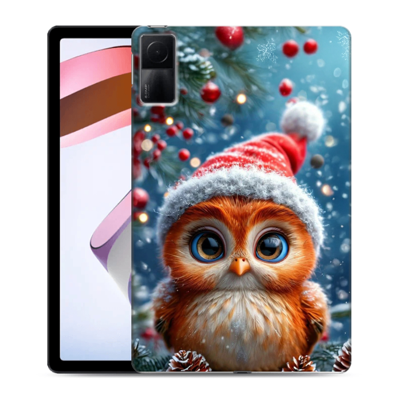 Силиконовый противоударный чехол на Xiaomi RedMi Pad с принтом Новый год Силиконовый противоударный чехол на Xiaomi RedMi Pad с принтом Новый год