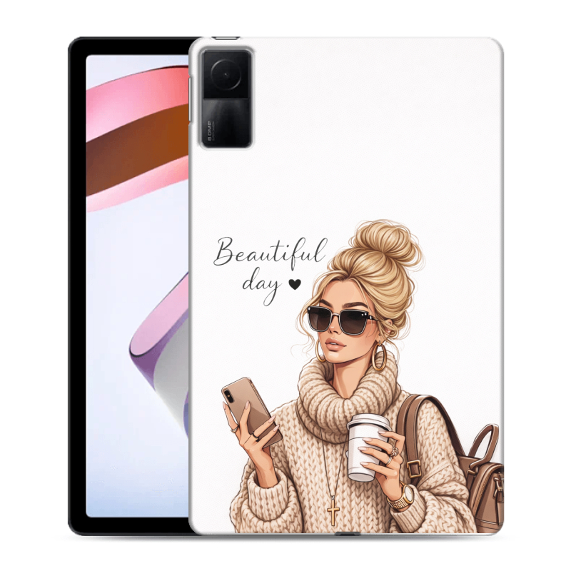 Силиконовый чехол на Xiaomi RedMi Pad с принтом женский Силиконовый чехол на Xiaomi RedMi Pad с принтом женский