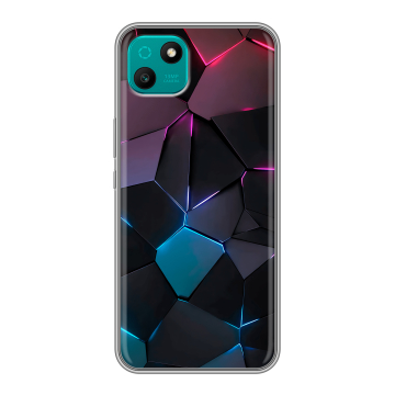 Силиконовый чехол на Wiko T10 с принтом Геометрия неона Силиконовый чехол на Wiko T10 с принтом Геометрия неона
