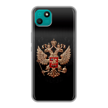 Силиконовый чехол на Wiko T10 с принтом Герб России Силиконовый чехол на Wiko T10 с принтом Герб России