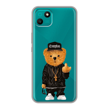 Силиконовый чехол на Wiko T10 с принтом Мишка