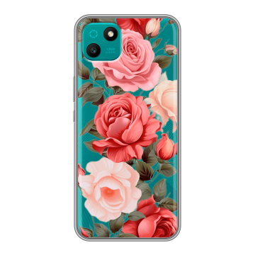 Силиконовый чехол на Wiko T10 с принтом Розы