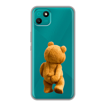 Силиконовый чехол на Wiko T10 с принтом Медведь Силиконовый чехол на Wiko T10 с принтом Медведь