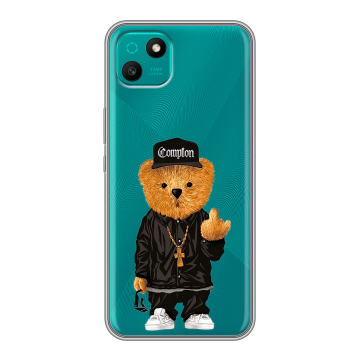 Силиконовый чехол на Wiko T10 с принтом Плюшевый медведь