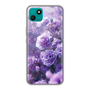 Силиконовый чехол на Wiko T10 с принтом Розы цветы