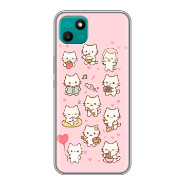 Силиконовый чехол на Wiko T10 с принтом Hello Kitty Хелоу Кити