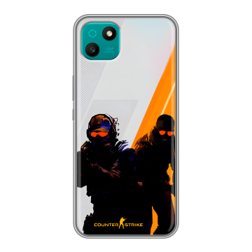 Силиконовый чехол на Wiko T10 с принтом Контер страйк Counter strike