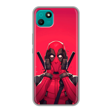 Силиконовый чехол на Wiko T10 с принтом Дедпул Deadpool