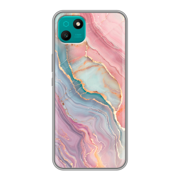 Силиконовый чехол на Wiko T10 с принтом розовый мрамор Силиконовый чехол на Wiko T10 с принтом розовый мрамор