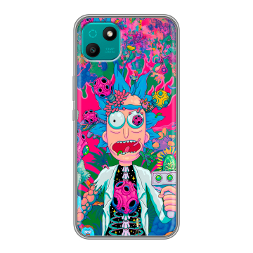Силиконовый чехол на Wiko T10 с принтом Рик и Морти Rick Morty