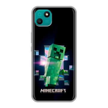 Силиконовый чехол на Wiko T10 с принтом Майнкрафт Minecraft