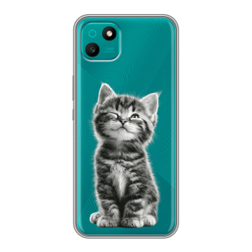 Силиконовый чехол на Wiko T10 с принтом Котенок