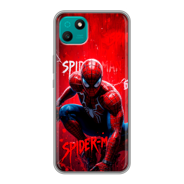 Силиконовый чехол на Wiko T10 с принтом Spiderman Человек паук