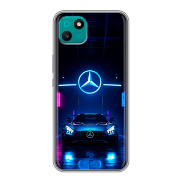 Силиконовый чехол на Wiko T10 с принтом Mercedes Мерседес Силиконовый чехол на Wiko T10 с принтом Mercedes Мерседес