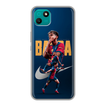 Силиконовый чехол на Wiko T10 с принтом Барселона Barca Yamal Силиконовый чехол на Wiko T10 с принтом Барселона Barca Yamal