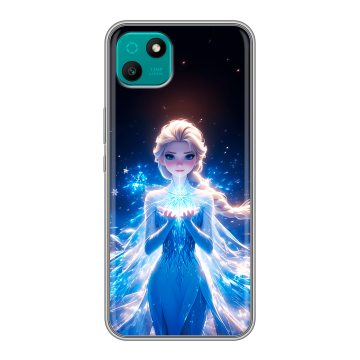Силиконовый чехол на Wiko T10 с принтом Холодное сердце Frozen Силиконовый чехол на Wiko T10 с принтом Холодное сердце Frozen