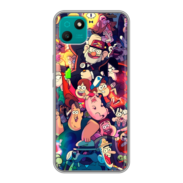 Силиконовый чехол на Wiko T10 с принтом Gravity Falls Гравити Фолз